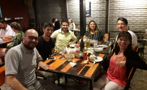 Confraternização com o pessoal da UNSJ